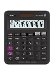 Casio 12-Digit Plus Desktop Calculator, MJ-120D, Black