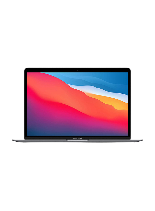 Apple MacBook Air Laptop, 13" Retina Display, Apple M1 Chip 8-Core, 256GB SSD, 8GB RAM, Apple 7-Core GPU, Eng/Arb KB w/TB, macOS, MGN63AB/A, Space Gray