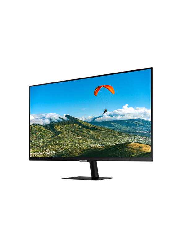 Samsung 32-inch AM500 LED Smart Monitor with Mobile Connectivity, LS32AM500NMXUE, Black