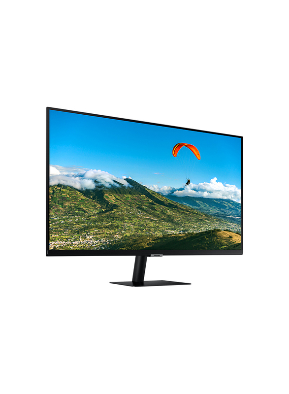 Samsung 27-inch AM500 Flat Smart LED Monitor with Mobile Connectivity, LS27AM500NMXUE, Black