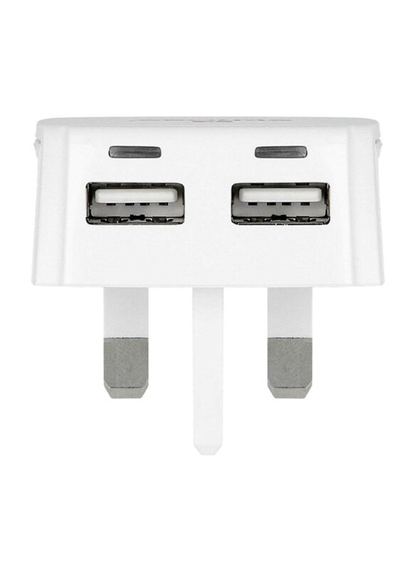 Skross 1302830 World Adapter, MUV Micro USB 2.4A, White