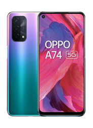 OPPO A74 128GB Purple, 6GB RAM, 5G, Dual Sim Smartphone, Middle East Version