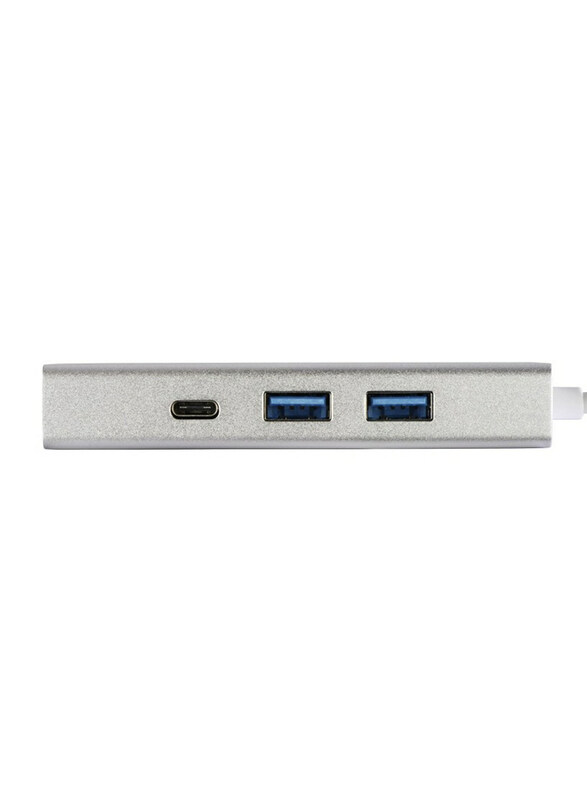 Hama Aluminum 1:3 USB 3.1 Type-C Hub for PC and Notebooks, Silver