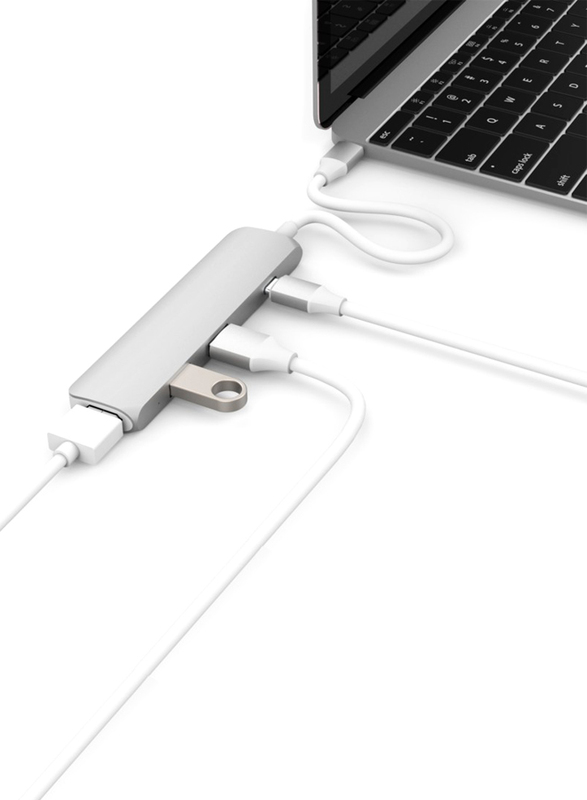 HyperDrive NET USB Type-C Hub with 4K HDMI Support for Apple MacBook, Grey