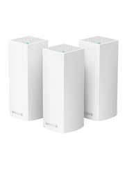 Linksys Velop Whole Home Wi-Fi Mesh System, Tri-band, 3-Pack, White