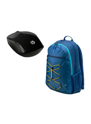 HP 200 Wireless Optical Mouse with Backpack Bag, Black