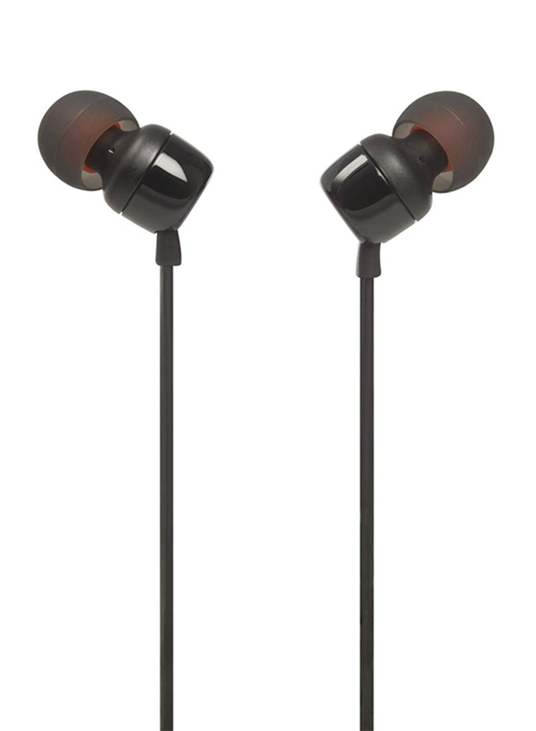 سماعات اذن جي بي ال T110 كابل 3.5 مم بتصميم In-Ear، اسود