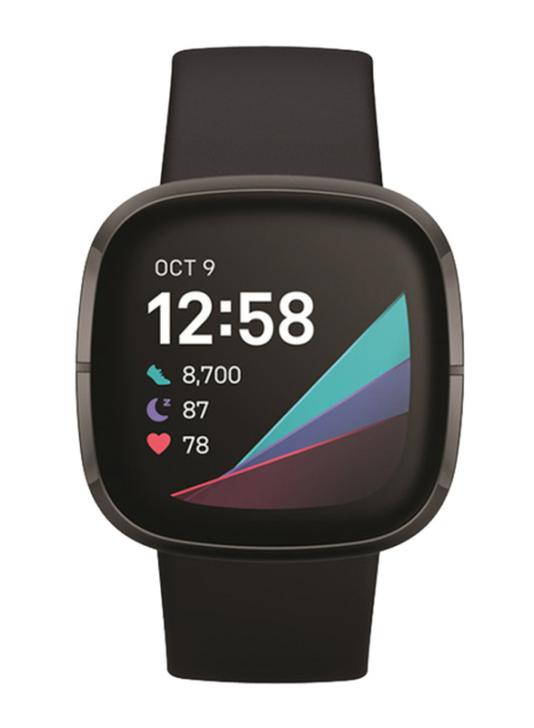 Fitbit Sense 40mm Smartwatch, GPS, Carbon / Graphite