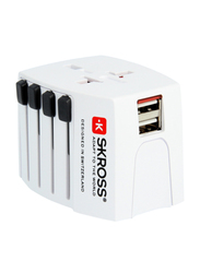 Skross MUV Universal Adapter Charger, White