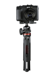 Hama 19B Solid Table Tripod for Smartphones and Photo Cameras, Black/Red