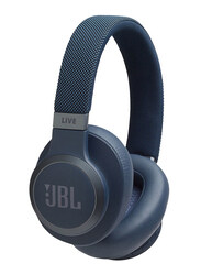 JBL Live 650BTNC Wireless Over-Ear Noise Cancelling Headphones, Blue