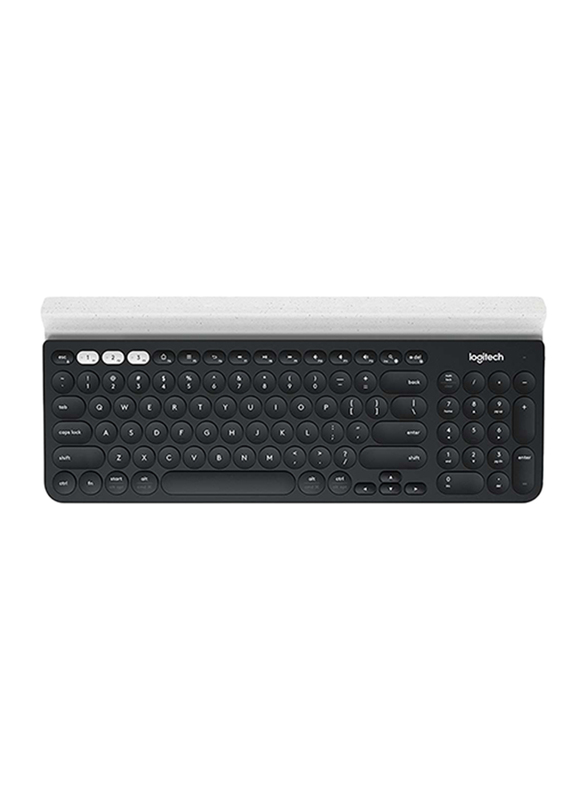 Logitech K780 Multi-Device Bluetooth English Keyboard, with Silent Typing, Black