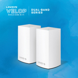 Linksys Velop Whole Home Intelligent Mesh Wi-Fi System Dual Band, 2-pack, White