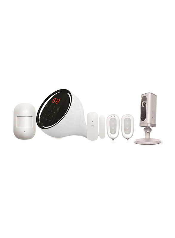 

Smanos W100+IP6 Wi-Fi / Phone Line Alarm System + HD Wi-Fi Camera, 5MP, White