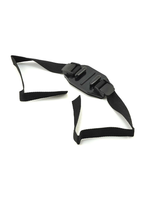 

GoPro Helmet Mount Hassle Free Durable Performance Anti-VIBRation Strap for All GoPro Action Cameras, Black