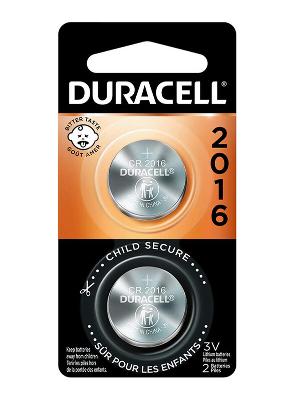 

Duracell Lithium Coins 3V Batteries, CR2016, 4 Pieces, Silver