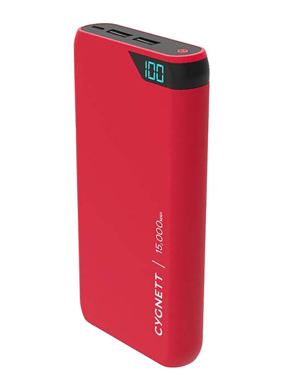 

Cygnett 15000mAh Chargeup Boost Fast Charging Power Bank with Micro-USB Input, Red