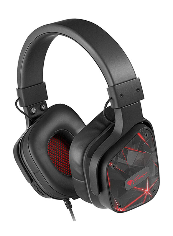 

Genesis 7.1 Virtual Surround Over-Ear Gaming Headset with Microphone, Black/Red