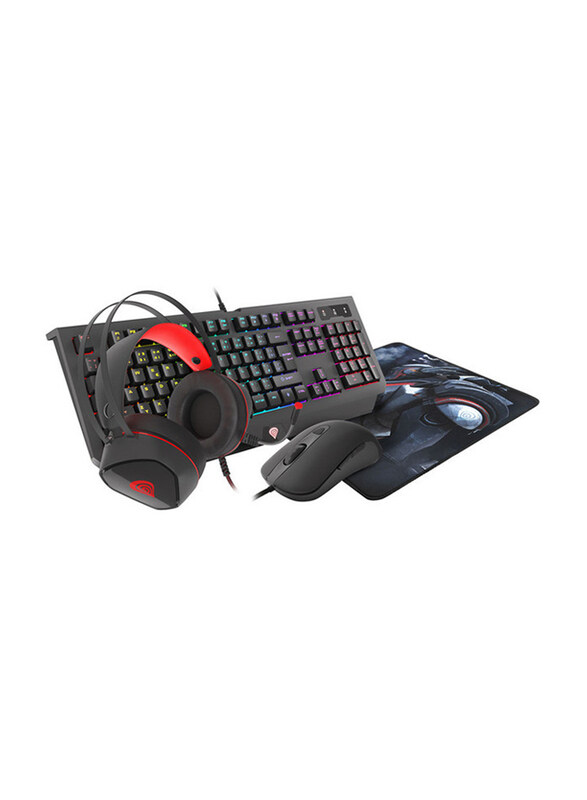 

Genesis Professional Cobalt 330 RGB Gaming Set, Red/Black