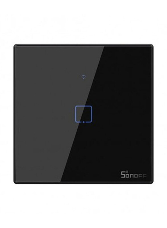 

Sonoff T3UK1C-TX 86 1 Gang Way Smart WiFi Switch, Black