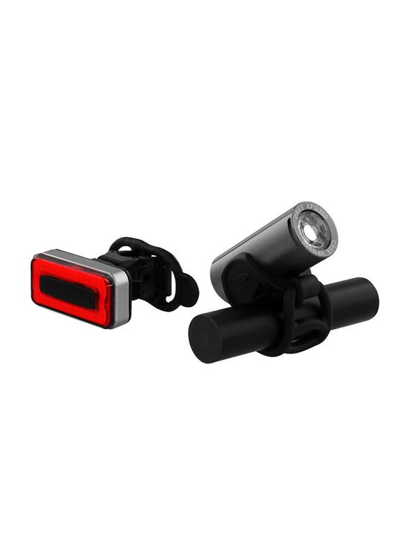 

Urban Moov UMLEDUSB USB Rechargeable Bike Lighting Kit Front & Rear, Grey/Red