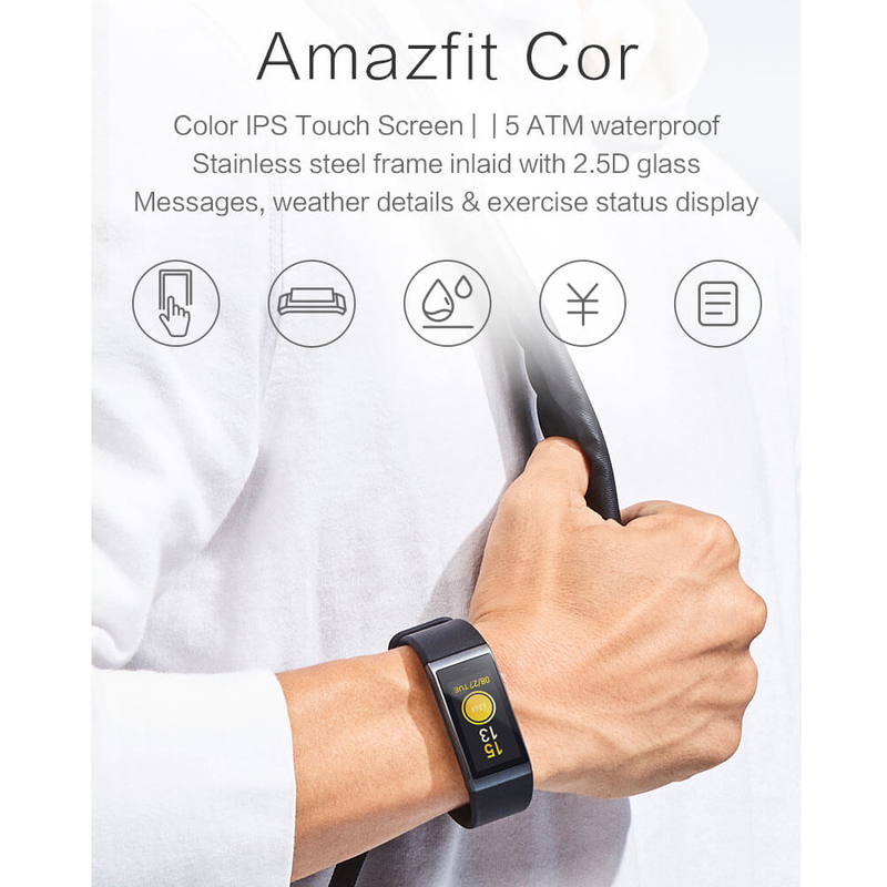 Amazfit cor cheap fitness band