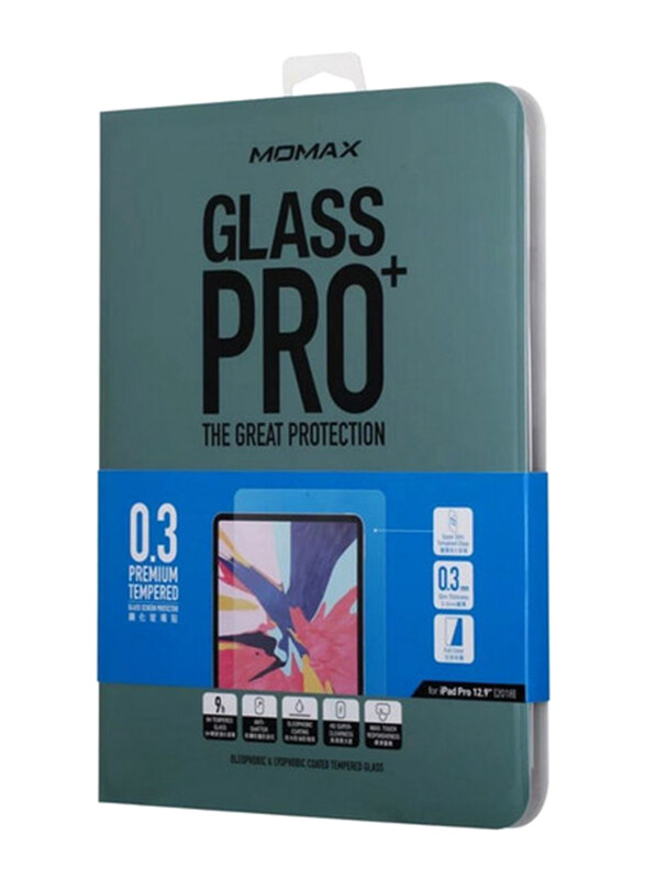 

Momax Apple IPad Pro 12 Glass Pro+ Screen Protector, Clear