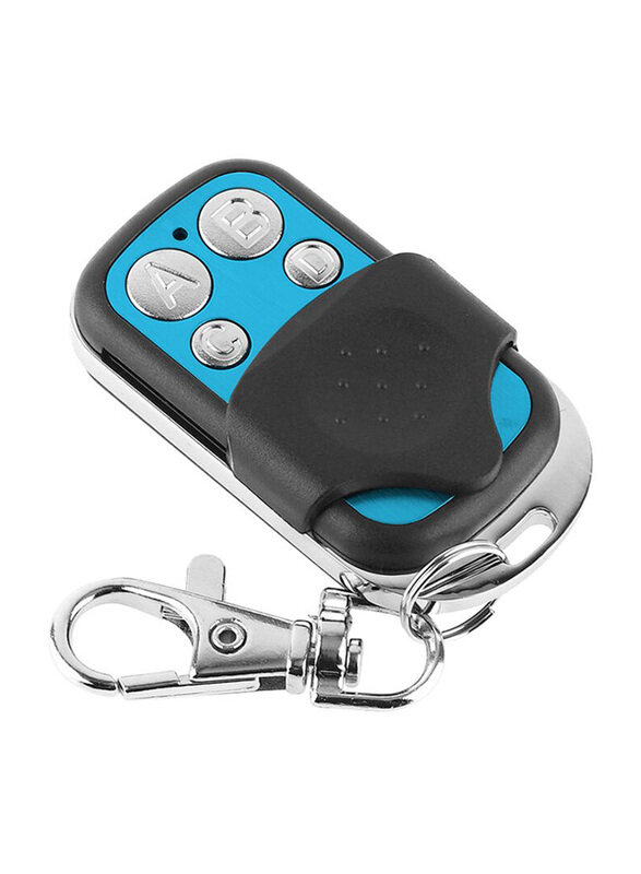 

Sonoff Durable Design 4 Key 433 Remote Button Stylish Key Ring, Blue/Black