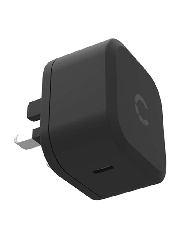 

Cygnett USB-C UK Plug Wall Charger for Smartphone, Tablets & Nintendo Switch, with 18W Power Delivery, Black