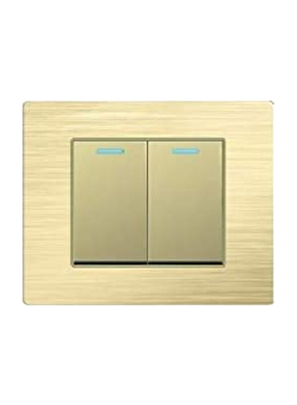 

Owon 2 Gang In-Wall Wi-Fi Smart Mechanical Switch, SLC610-2, Light Brown