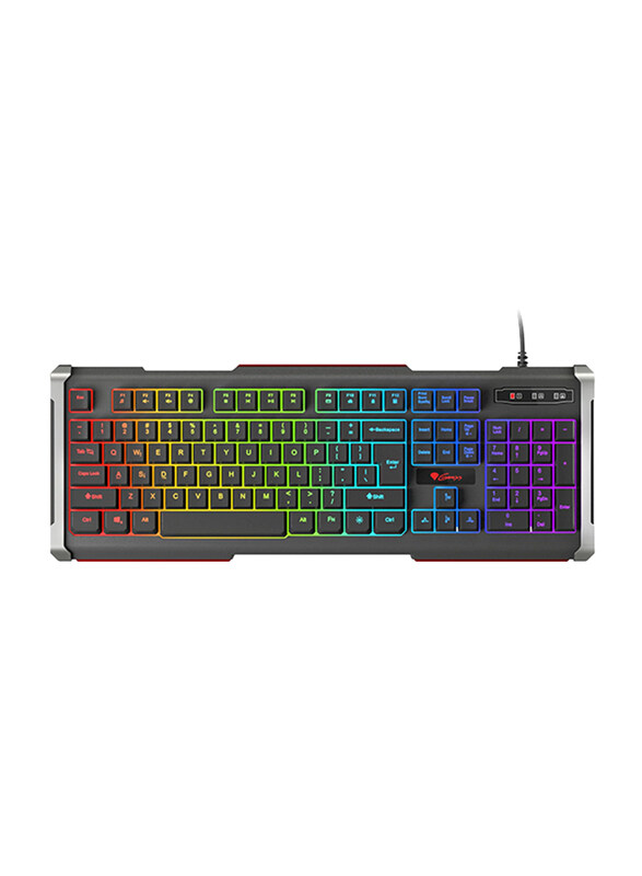 

Genesis Rhod 400 English Gaming Keyboard, with RGB Backlight, US Layout, Black