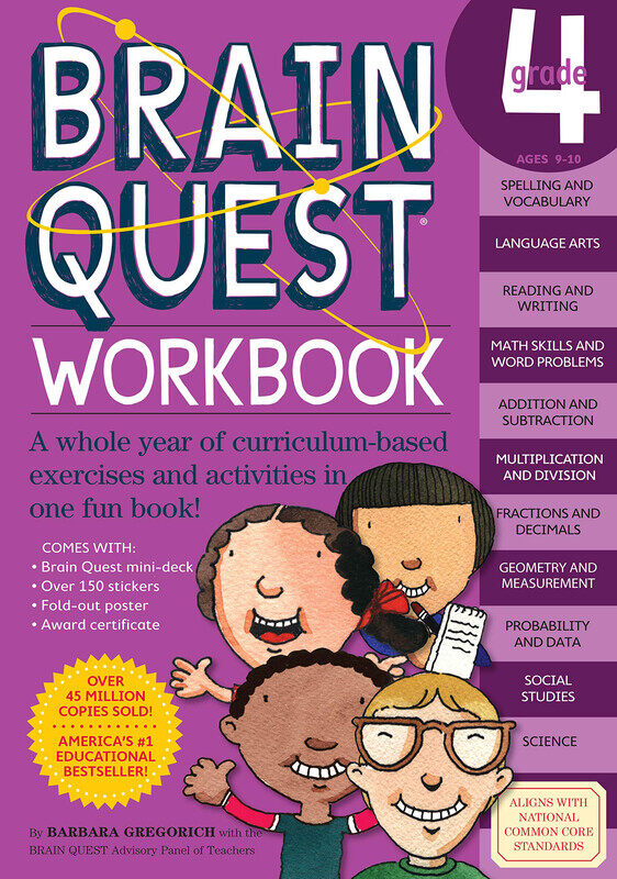 

Brain Quest Workbook: Grade 4, Paperback Book, By: Barbara Gregorich