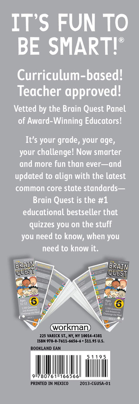 Brain Quest Grade 6 Revised 4th Edition, Cards Book, By: Chris Welles Feder and Susan Bishay