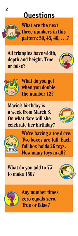 Brain Quest Grade 2 Math, Cards Book, By: Marjorie Martinelli