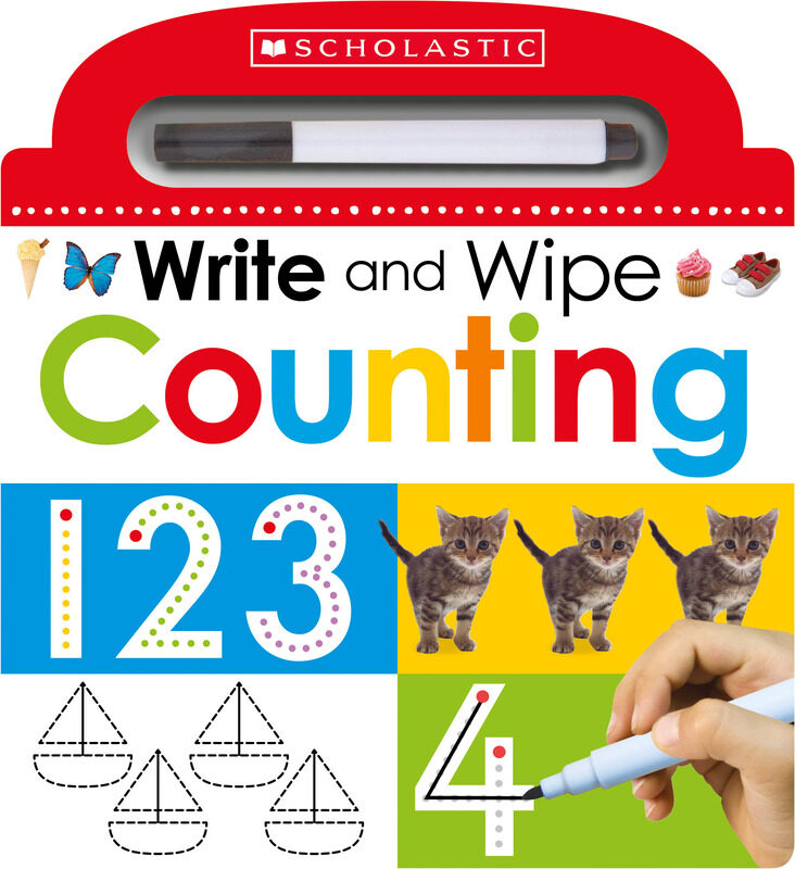 

Write and Wipe Counting, Board Book, By: Scholastic