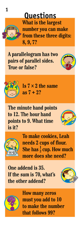 Brain Quest Grade 2 Math, Cards Book, By: Marjorie Martinelli