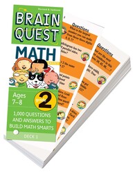 Brain Quest Grade 2 Math, Cards Book, By: Marjorie Martinelli