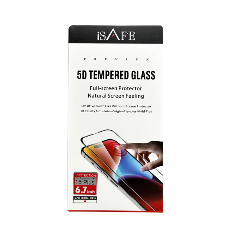 

ISAFE HD GLASS SCREEN GUARD IPHONE 15 PLUS