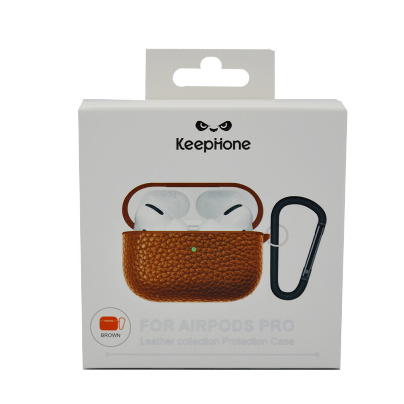 

N/a KEEPHONE AIRPODS PRO LEATHER PROTECTIVE CASE BROWN