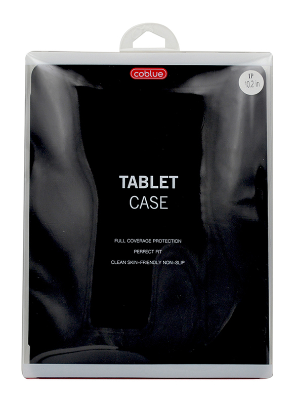Coblue Apple iPad 10.2" Leather Tablet Case, Black