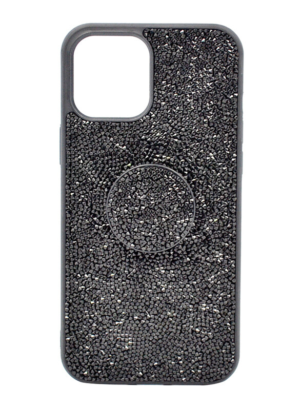 

iSafe Apple iPhone 12 Pro Max Bling Pop Up Hard Mobile Phone Case Cover, Black