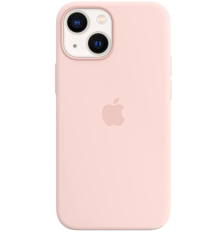 

Apple iPhone 13 Mini Silicone Case Original Mm203Ze/A with Magsafe, Chalk Pink
