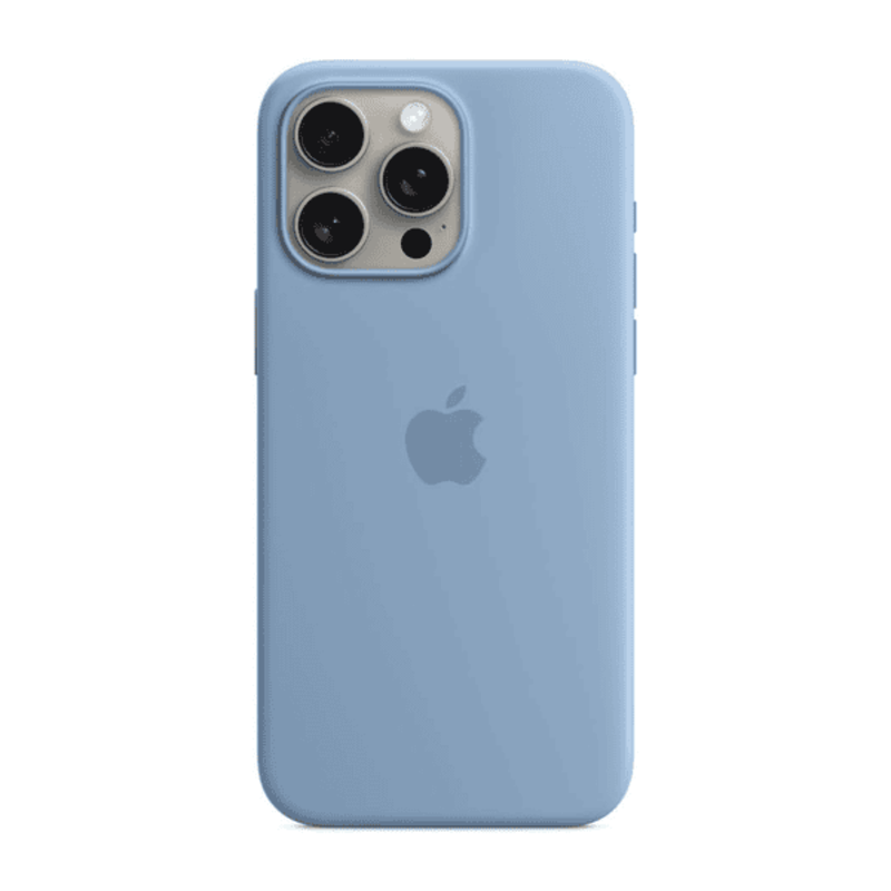 

N/a APPLE IPHONE 15 PRO MAX SILICONE CASE WINTER BLUE WITH MAGSAFE