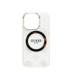 GUESS MAGSAFE IML CASE IPHONE 15 PRO MAX GOLD/TRANSPARENT