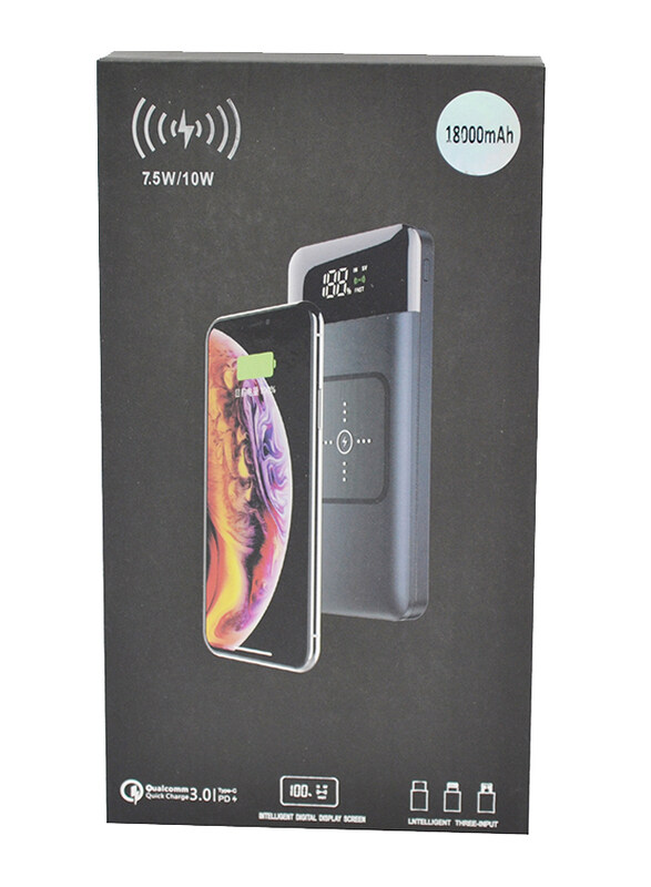 

Perfect 18000Mah Wireless Fast Charging Power Bank Type-C + PD, Black