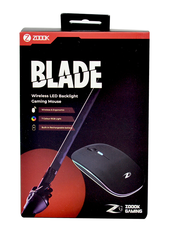 Zoook Blade 2.4GHz Wireless Optical Gaming Mouse, Black