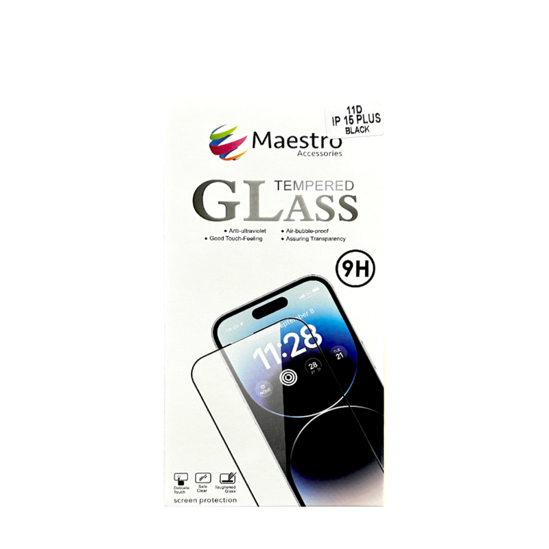 MAESTRO TEMPERED GLASS PROTECTER IPHONE 15 PLUS