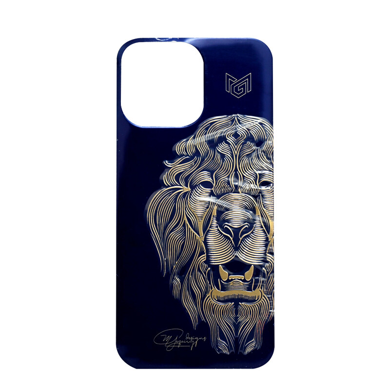 

N/a MG DESIGNS BACK STICKER IPHONE 14 PRO MAX LION PURPLE