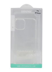 Eouro Apple iPhone 13 Mini Silicone Mobile Phone Case, Transparent