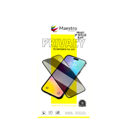 MAESTRO TEMPERED GLASS PROTECTER IPHONE 15 PLUS PRIVACY